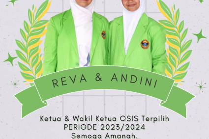 Reva dan Andini Terpilih Sebagai Ketua dan Wakil Ketua OSIS SMAN 1 Tanjung Bintang Periode 2023/2024